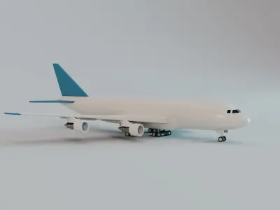 Toy Plane - Commercial Airliner 3D model