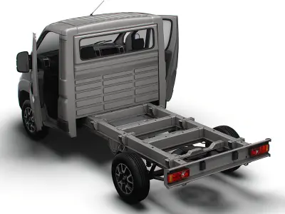 Opel Movano Chassis HQInterior SCab 3000WB 2023 3D model