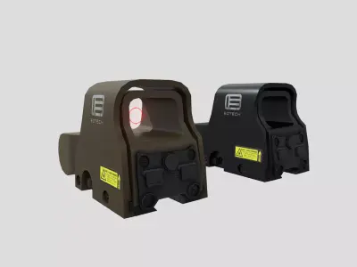 EOTech XPS3 Holographic Sight Low-poly 3D model