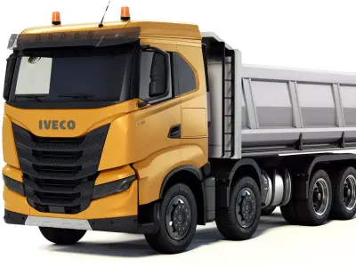 Iveco X-Way tipper 480 8x4 2021 3D model