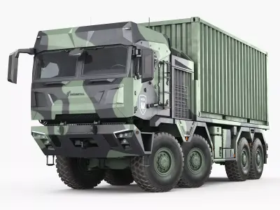 RMMV HX3 Container Truck 3D model