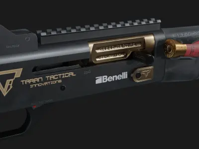 TTI Benelli M4 Super 90 from John Wick Chapter 2 - Game Asset Free low-poly 3D model