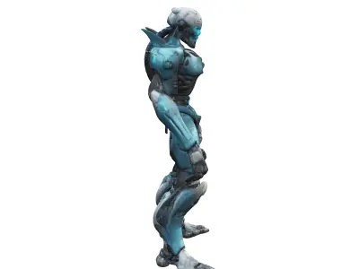 scifi morph cyborg dead space 3D model purchase