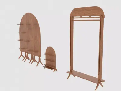 Retail Display Shelving Units 3D model