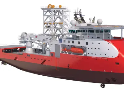 Construction Well Intervention Vessel Skandi Constructor 3D model