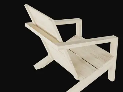 Adiroandack chair Free 3D model