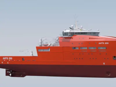 Anchor Handling Tug Supply 3D model