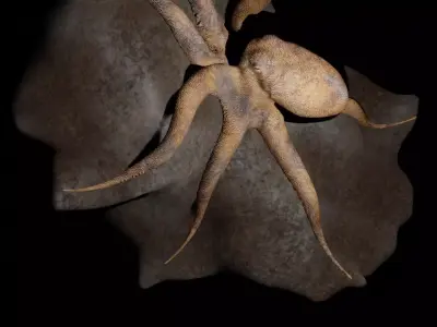 Octopus rigged animated gqp Low-poly 3D model