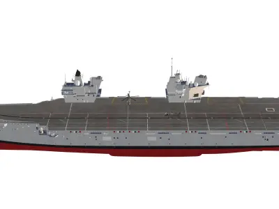 HMS Queen Elizabeth Aircraft carrier 3D model 3D model