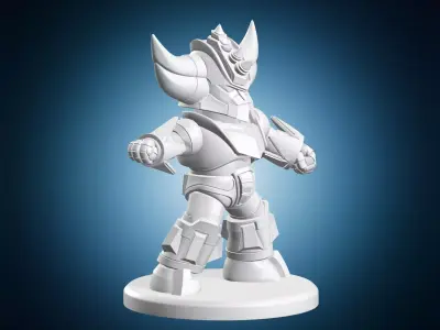 Grendizer Robot With Horns 3D print model