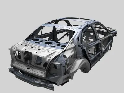 Car frame 3D model