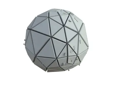 Sci Fi Object No 3566 Low Poly Low-poly 3D model