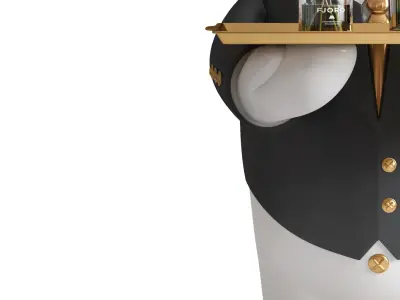 Sculpture Modern Bear Polar 3D model