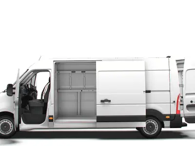 Vauxhall Movano Van L3H2 HQ Interior 2021 3D model