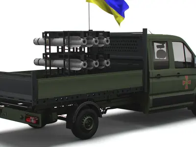 VW Crafter Brimstone SLS 2022 3D model