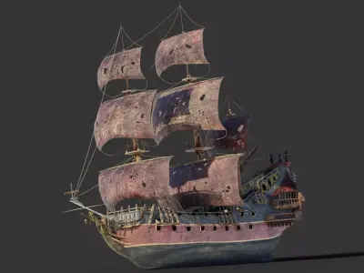 Queen Annes Revenge 3D model