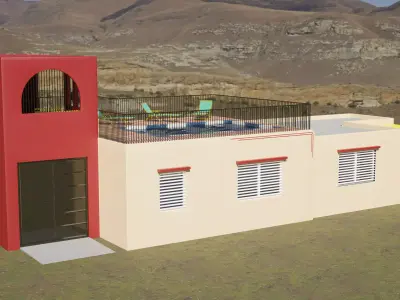 Modern House 2 Free 3D model