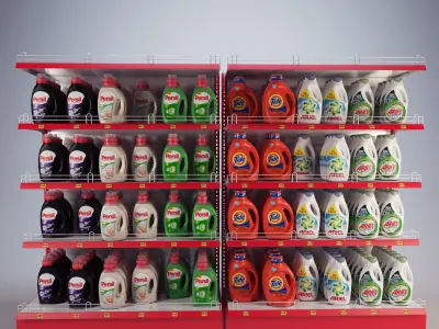 Mall Stand Set 04 3D model