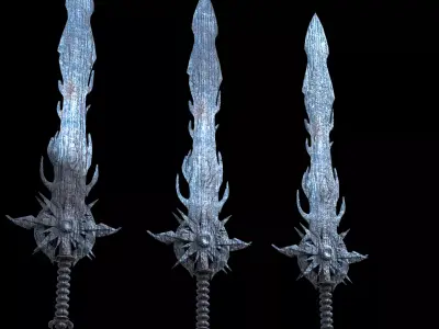 Ice Witch Sword 3D model