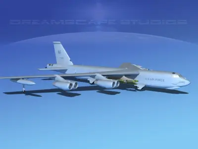Boeing B-52G Stratofortress V04 3D model