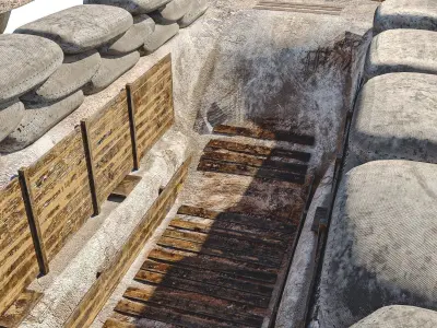 War Barricade pack 3D model