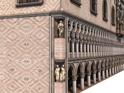 Venice Doge Palace 03 3D model