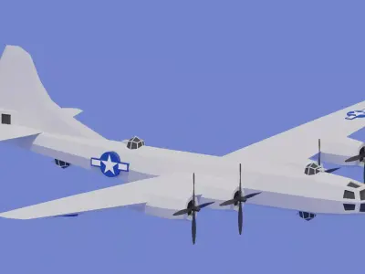 Boeing B-29 Superfortress Bomber 3D model