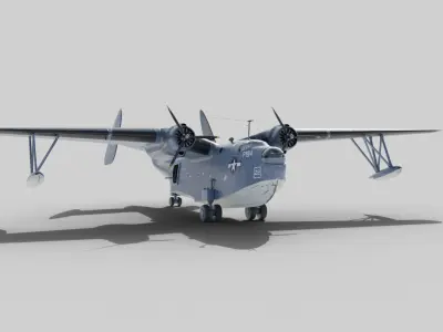 Martin PBM-3 Mariner 3D model
