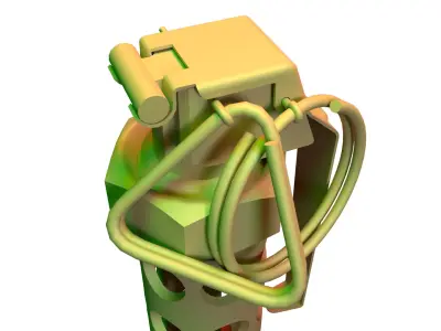 Stun Grenade Game Ready Free Low-Poly Low-poly 3D model