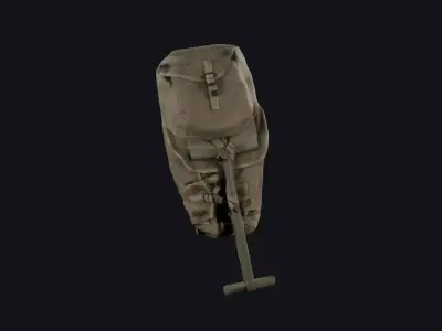 World War 2 US D-Day Backpack 3D model