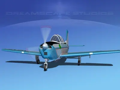 Beechcraft T-34 Mentor V03 USAF 3D model