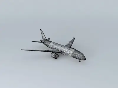 GoldenJet Boeing 787 8S Free 3D model
