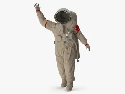 China Feitian Space Suit Rigged 3D model