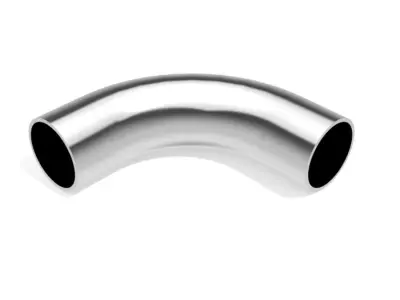 Hygienic Bends 90 Degrees - DIN11852 Welding Ends Free 3D model