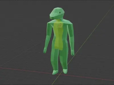 Lizard Folk Free low-poly 3D model