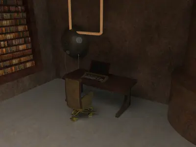 Steampunk Office Free 3D model