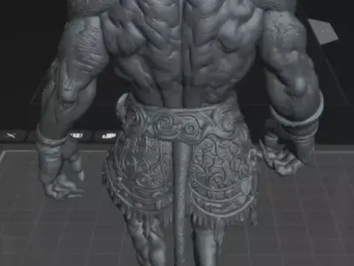 Minotaur STL DnD Tabletop Miniature 3D Print Model 3D print model