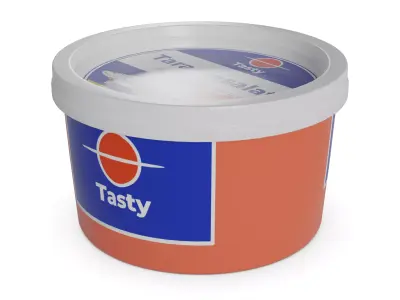 Fish spreads and pates Taramasalata Low-poly 3D model