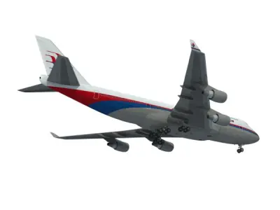 747-400 Malaysia Airlines 3D model