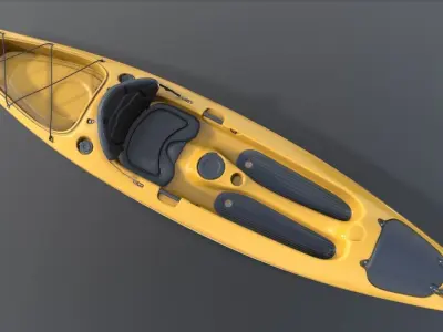 Kayak Realistic 3D model