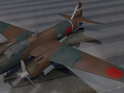 Mitsubishi G4M1 Betty 3D model