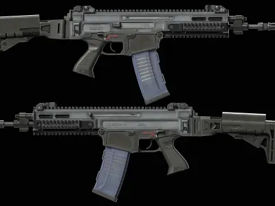 Bren CZ 805 A1 A2 Low-poly 3D model Low-poly 3D model