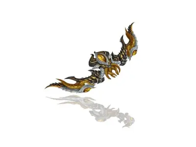 Cursed Bow Low-poly 3D model