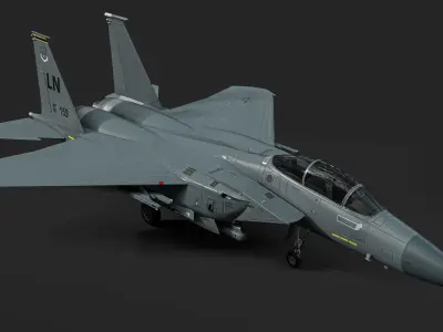 F-15E Strike Eagle Low-poly 3D model