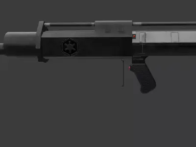 Imperial Oppressor Flamethrower Low-poly 3D model