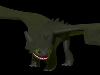 Toothless Model dragon Free 3D model