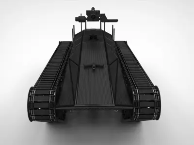 Tracked vehicle robot 3D model