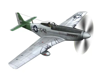 North American P-51D Mustang - Fighting Lady 3D model