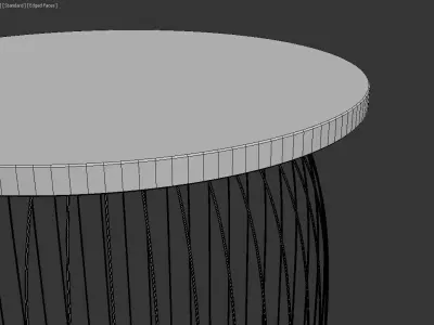 Bird Cage Stool 3D model