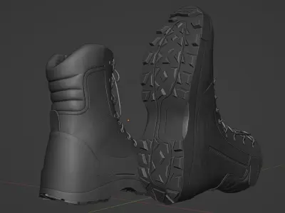 Tactical boots Free 3D model